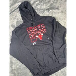 Vintage Chicago Bulls Tultex Sweatshirt Hoodie Size Large 90s NBA Basketball NEW